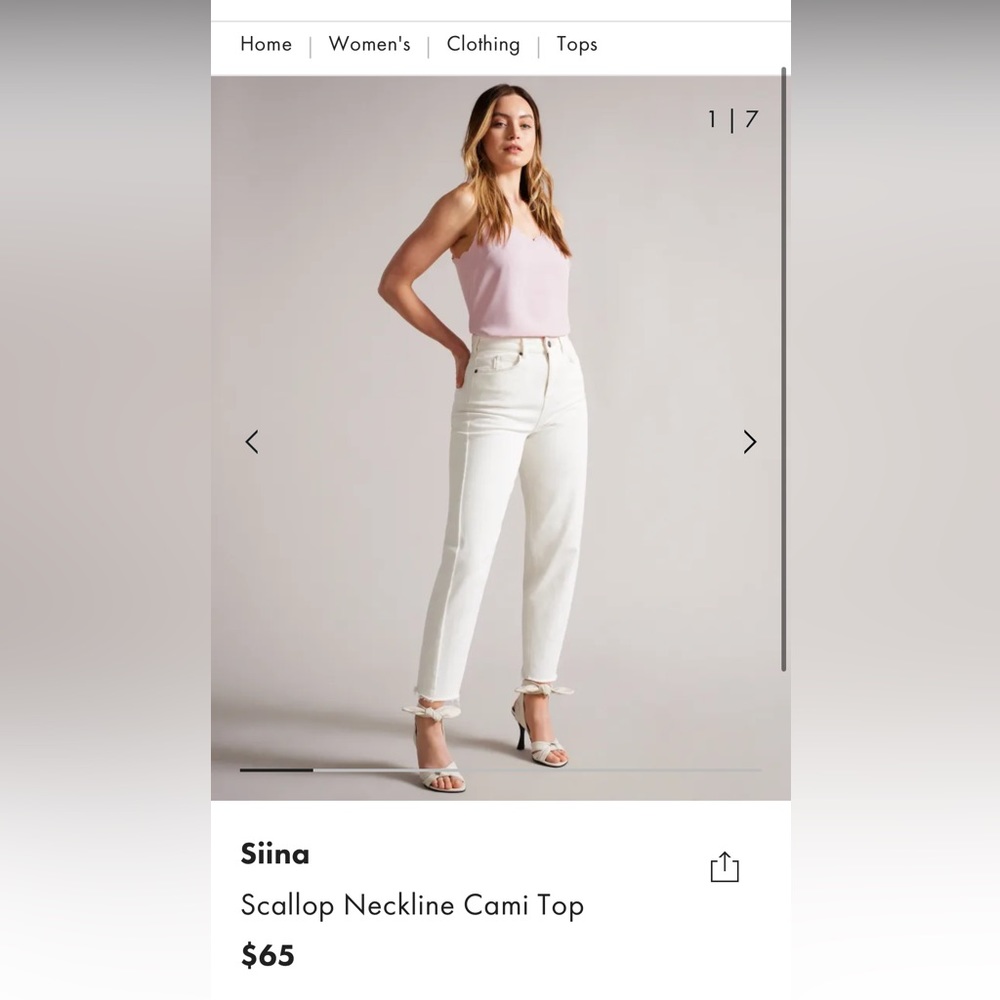 Ted Baker Scallop Top(Siina)-pink